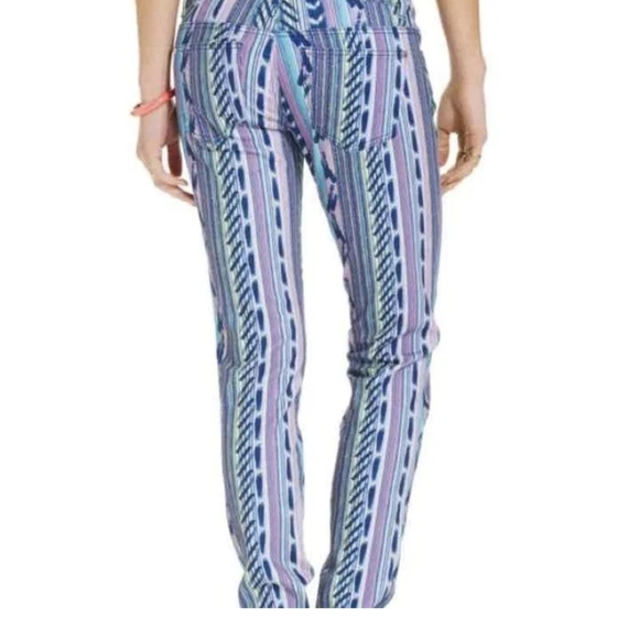 Celebrity pink printed skinny jeans size 0 - Picture 2 of 12